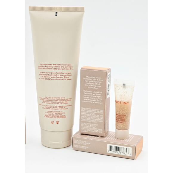 Rose Inc Skin Clarity Gentle Exfoliating Cleanser 4 oz/ 2 Skin Enhance Serum 020 - Picture 4 of 4